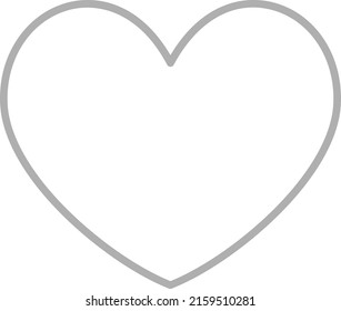 Icono del vector del corazón. Se puede usar para imprimir, móviles y aplicaciones web.
