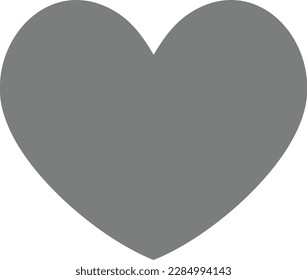 Icono del vector del corazón. Se puede usar para imprimir, móviles y aplicaciones web.