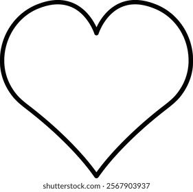 Heart vector icon. Can be used for printing, mobile and web applications.