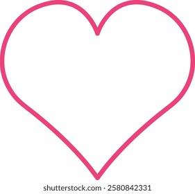 Heart vector icon. Can be used for printing, mobile and web applications.