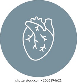 Heart vector icon. Can be used for printing, mobile and web applications.