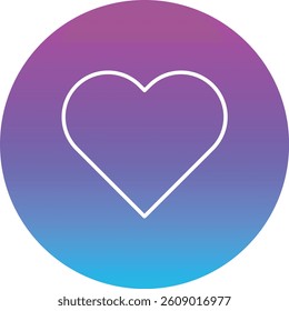 Heart vector icon. Can be used for printing, mobile and web applications.