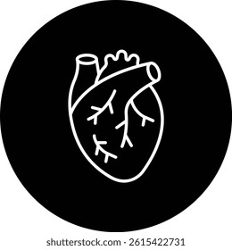 Heart vector icon. Can be used for printing, mobile and web applications.
