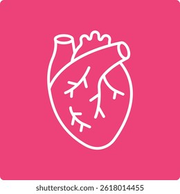 Heart vector icon. Can be used for printing, mobile and web applications.