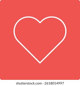 Heart vector icon. Can be used for printing, mobile and web applications.