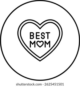 Heart vector icon. Can be used for printing, mobile and web applications.