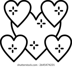Heart vector icon. Can be used for printing, mobile and web applications.