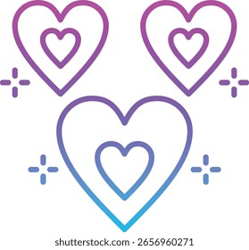 Icono de Vector de corazón. Se puede utilizar para aplicaciones de impresión, móviles y de Web.