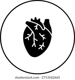 Herzvektor-Symbol. Kann für Druck-, Mobil- und Web-Anwendungen verwendet werden.