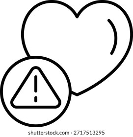 Heart vector icon. Can be used for printing, mobile and web applications.