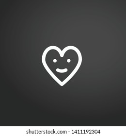 Heart vector icon. Heart concept stroke symbol design. Thin graphic elements vector illustration, outline pattern for your web site design, logo, UI. EPS 10.
