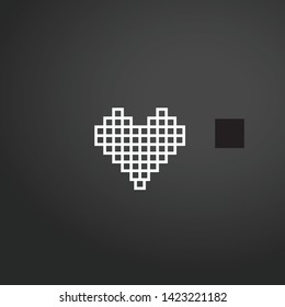 Heart vector icon. Heart concept stroke symbol design. Thin graphic elements vector illustration, outline pattern for your web site design, logo, UI. EPS 10.