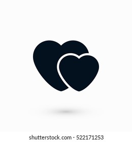 heart vector icon, flat design best vector icon
