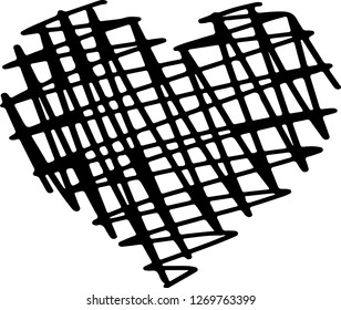 Heart vector icon illustration
