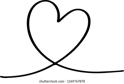 Heart vector icon illustration