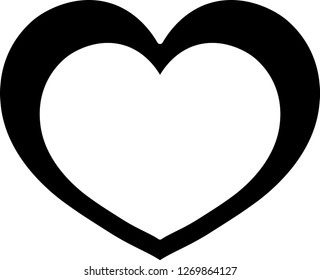 Heart vector icon illustration