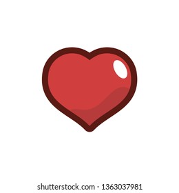 Heart vector icon illustration
