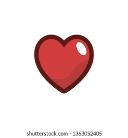 Heart vector icon illustration