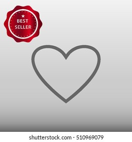Heart Vector Icon Illustration
