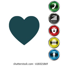 heart - Vector icon illustration