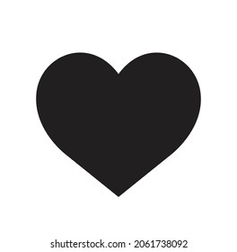 Heart vector icon isolated. love symbol