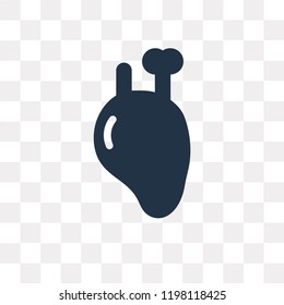 Heart vector icon isolated on transparent background, Heart transparency concept can be used web and mobile