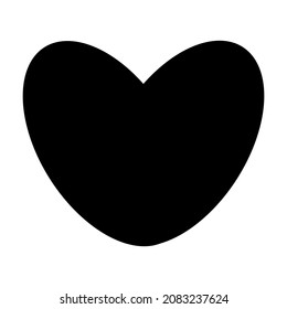 icono del vector del corazón aislado en fondo blanco.