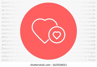 Heart vector icon Line  , Symbol of Love and Valentine's Day Heart vector icon. Social love heart icon. Heart vector icon - Perfect Love symbol 