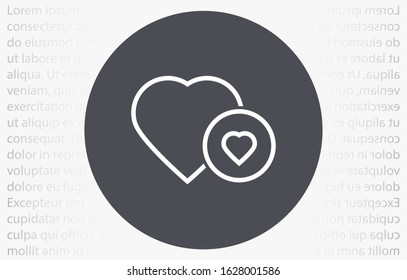 Heart vector icon Line , Symbol of Love and Valentine's Day Heart vector icon. Social love heart icon. Heart vector icon - Perfect Love symbol