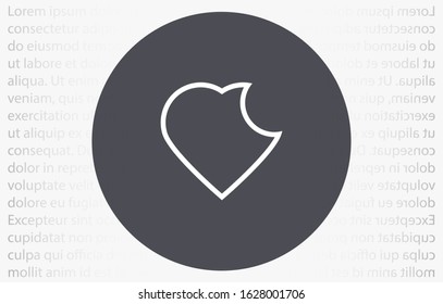 Heart vector icon Line , Symbol of Love and Valentine's Day Heart vector icon. Social love heart icon. Heart vector icon - Perfect Love symbol