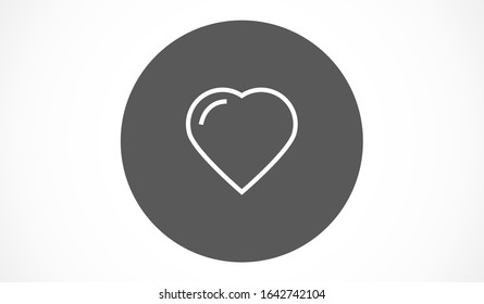 Heart vector icon Line , Symbol of Love and Valentine's Day Heart vector icon. Social love heart icon. Heart vector icon - Perfect Love symbol