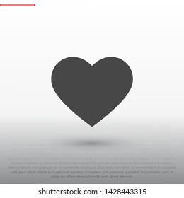 heart Vector icon . Lorem Ipsum Illustration design