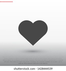 Heart Vector icon . Lorem Ipsum Illustration design