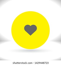 Heart Vector icon . Lorem Ipsum Illustration design