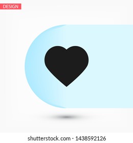 Heart Vector icon . Lorem Ipsum Illustration design