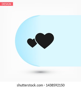 heart Vector icon . Lorem Ipsum Illustration design