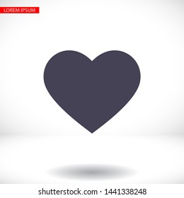 heart Vector icon . Lorem Ipsum Illustration design