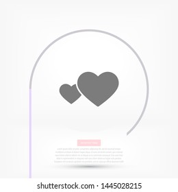 heart Vector icon . Lorem Ipsum Illustration design