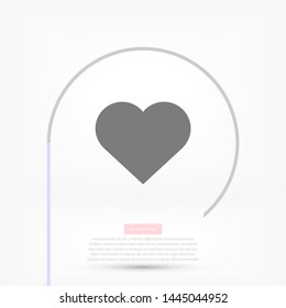 Heart Vector icon . Lorem Ipsum Illustration design