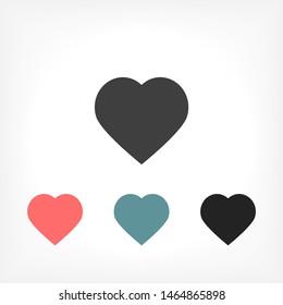 Heart Vector icon . Lorem Ipsum Illustration design