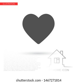 heart Vector icon . Lorem Ipsum Illustration design