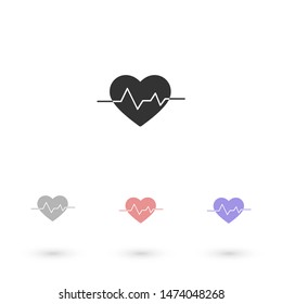 heart Vector icon . Lorem Ipsum Illustration design
