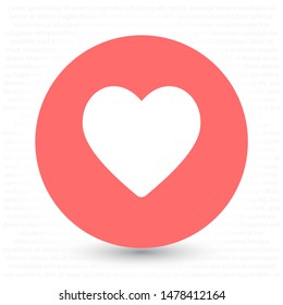 heart Vector icon . Lorem Ipsum Illustration design