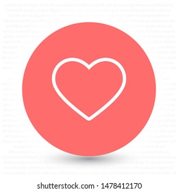 heart Vector icon . Lorem Ipsum Illustration design