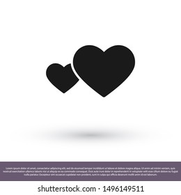 heart Vector icon . Lorem Ipsum Illustration design