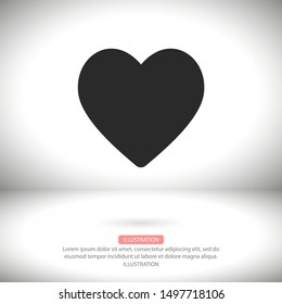 heart Vector icon . Lorem Ipsum Illustration design