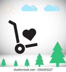 Heart Vector icon . Lorem Ipsum Illustration design