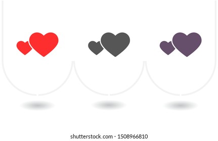 heart Vector icon . Lorem Ipsum Illustration design