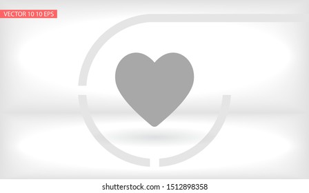 heart Vector icon . Lorem Ipsum Illustration design