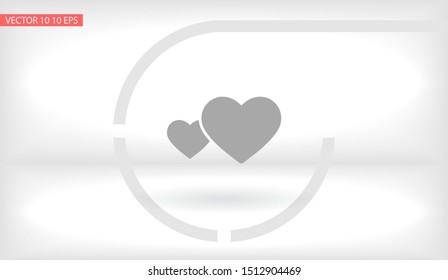 heart Vector icon . Lorem Ipsum Illustration design